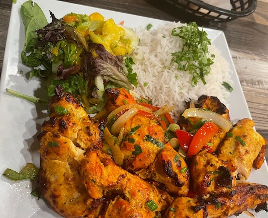 Tandoori chicken grilled dish from Indian restaurant near me in San Diego