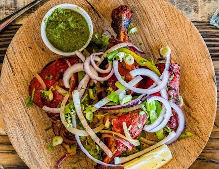 Spicy tandoori chicken from best Indian food San Diego restaurant